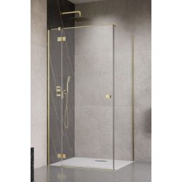 Radaway Essenza Brushed Gold KDJ drzwi prysznicowe 100 cm lewe złoty szczotkowany/szkło przezroczyste 1385040-99-01L