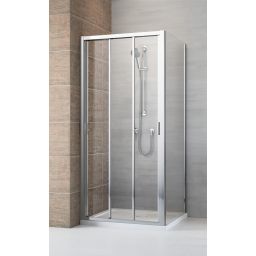 Radaway Evo DW+S ścianka prysznicowa 90 cm chrom/szkło przezroczyste 336090-01-01