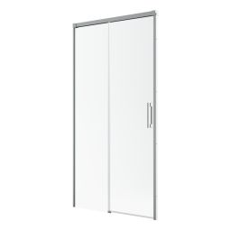 Radaway Idea Brushed Nickel DWJ drzwi prysznicowe 130 cm wnękowe lewe nikiel szczotkowany/szkło przezroczyste 387017-91-01L