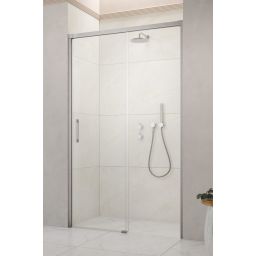 Radaway Idea Brushed Nickel DWJ drzwi prysznicowe 140 cm rozsuwane nikiel szczotkowany/szkło przezroczyste 387018-91-01R