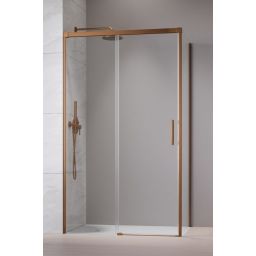 Radaway Idea Brushed Copper KDJ drzwi prysznicowe 100 cm rozsuwane miedź szczotkowana/szkło przezroczyste 387040-93-01L