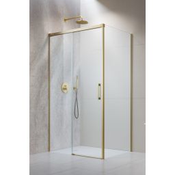 Radaway Idea Brushed Gold KDJ drzwi prysznicowe 100 cm rozsuwane złoty szczotkowany/szkło przezroczyste 387040-99-01L