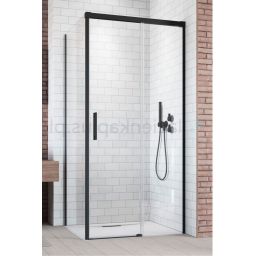 Radaway Idea Black KDJ ścianka prysznicowa 120 cm boczna lewa czarny mat/szkło przezroczyste 387054-54-01L
