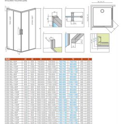 Radaway Idea Gold KDD kabina prysznicowa część prawa 80x80 cm kwadratowa 387061-09-01R