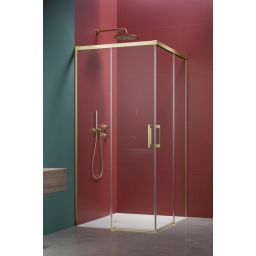 Radaway Idea 6 Brushed Light Gold KDD drzwi prysznicowe 90 cm prawe jasny złoty szczotkowany/szkło przezroczyste 387060-98-01R