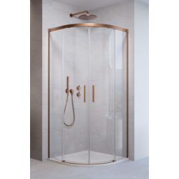 Radaway Idea 6 Brushed Copper PDD ścianka prysznicowa cm miedź szczotkowany/szkło przezroczyste 387140-93-01