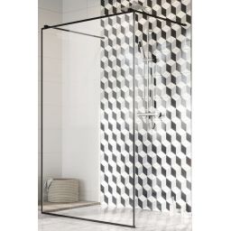 Radaway Modo New Black I Frame ścianka prysznicowa 140 cm czarny mat/szkło przezroczyste 388144-54-58