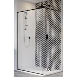 Radaway Modo New II Frame Black Walk-In ścianka 95 cm czarny mat/szkło frame 389095-54-56