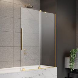 Radaway Furo PND II Gold drzwi parawanu 58,8 cm prawe złoty/szkło przezroczyste 10109588-09-01R