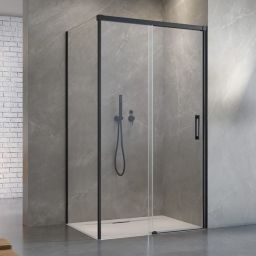 Radaway Idea Black KDS drzwi prysznicowe 120 cm prawe czarny/szkło przezroczyste 10115120-54-01R