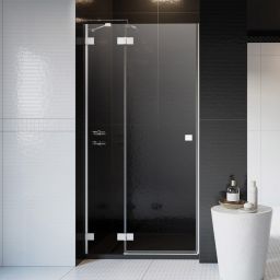 Radaway Essenza Pro DWJ drzwi prysznicowe 100 cm uchylne biały mat/szkło przezroczyste 10099100-04-01L