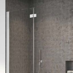 Radaway Nes Brushed Nickiel PND I parawan nawannowy 100 cm 2-częściowy nikiel szczotkowany/szkło przezroczyste 10010100-91-01L