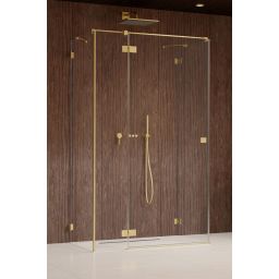 Radaway Essenza Pro Brushed Gold KDJ+S drzwi prysznicowe 90 cm lewe złoty szczotkowany/szkło przezroczyste 10097390-99-01L