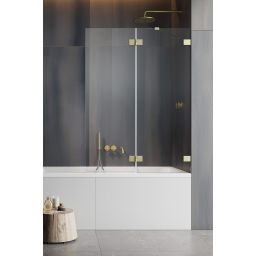 Radaway Essenza Pro Brushed Gold PND II parawan nawannowy 100 cm prawy złoty szczotkowany/szkło przezroczyste 10102100-99-01R