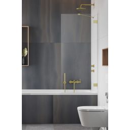 Radaway Essenza Pro Brushed Gold PNJ II parawan nawannowy 70 cm złoty szczotkowany/szkło przezroczyste 10101070-99-01