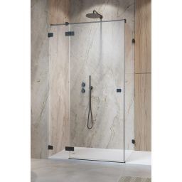 Radaway Essenza Pro Brushed Gunmetal KDJ drzwi prysznicowe 100 cm lewe brushed gunmetal/szkło przezroczyste 10097100-92-01L