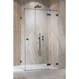 Radaway Essenza Pro Brushed Gunmetal KDJ drzwi prysznicowe 90 cm prawe brushed gunmetal/szkło przezroczyste 10097090-92-01R