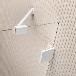 Radaway Essenza Pro White PNJ I parawan nawannowy 80 cm biały/szkło przezroczyste 10101080-04-01