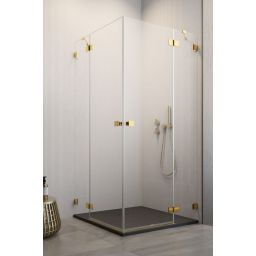 Radaway Essenza Pro Gold KDD kabina prysznicowa część lewa 80x80 cm kwadratowa 10096080-09-01L