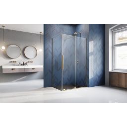 Radaway Furo Gold KDJ drzwi prysznicowe 52,2 cm prawe złoty połysk/szkło przezroczyste 10104522-09-01R