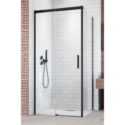 Radaway Idea Black KDJ drzwi prysznicowe 100 cm lewe czarny mat/szkło przezroczyste 387040-54-01L