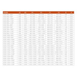 Radaway Idea Gold KDD kabina prysznicowa część lewa 120x120 cm kwadratowa 387064-09-01L