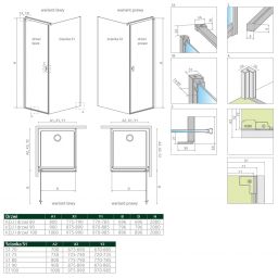 Radaway Nes KDJ ścianka prysznicowa 70 cm boczna szkło przezroczyste 10039070-01-01