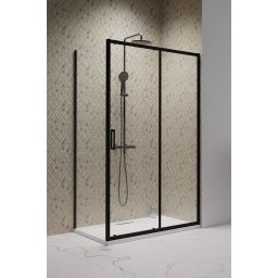 Radaway Premium Pro Black KDJ drzwi prysznicowe 100 cm prawe czarny mat/szkło przezroczyste 1015100-54-01R