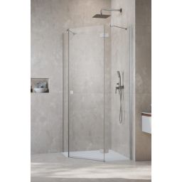 Radaway Essenza 8 Brushed Nickel PTJ drzwi prysznicowe 59,7 cm uchylne nikiel szczotkowany/szkło przezroczyste 10490000-91-01R