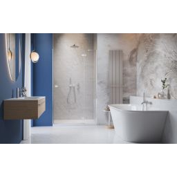 Radaway Fuenta Chrome DWJ drzwi prysznicowe 80 cm uchylne chrom połysk/szkło przezroczyste 1384012-01-01R