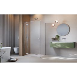 Radaway Fuenta Chrome KDJ drzwi prysznicowe 120 cm uchylne chrom połysk/szkło przezroczyste 1384042-01-01L