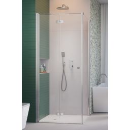 Radaway Fuenta Chrome KDJ B drzwi prysznicowe 90 cm uchylne chrom połysk/szkło przezroczyste 1384082-01-01L