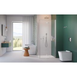 Radaway Fuenta Chrome KDJ B drzwi prysznicowe 80 cm uchylne chrom połysk/szkło przezroczyste 1384081-01-01R