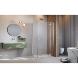 Radaway Fuenta Chrome KDJ drzwi prysznicowe 100 cm uchylne chrom połysk/szkło przezroczyste 1384040-01-01R