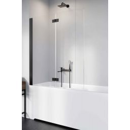 Radaway Nes Black PND I parawan nawannowy 120 cm lewy czarny mat/szkło przezroczyste 10010120-54-01L