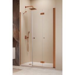 Radaway Nes 6 Brushed Copper DWS B drzwi prysznicowe 75 cm składane miedź szczotkowany/szkło przezroczyste 10044750-93-01R