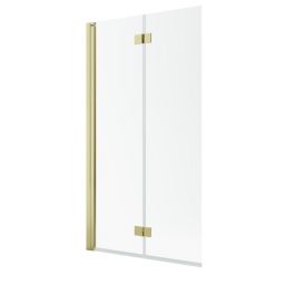 Radaway Nes Gold PND I parawan nawannowy 110 cm 2-częściowy złoty połysk/szkło przezroczyste 10010110-09-01L