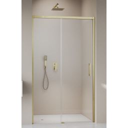 Radaway Idea Brushed Gold DWJ drzwi prysznicowe 130 cm rozsuwane lewe złoty szczotkowany/szkło przezroczyste 387017-99-01L