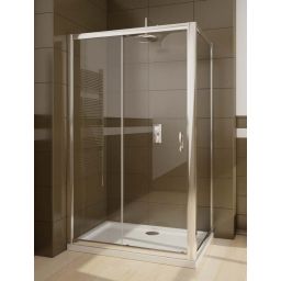 Radaway Premium Plus S ścianka boczna 100 cm chrom/szkło Fabric 33423-01-06N