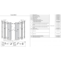 Radaway Eos PDD II uszczelka 007-106400100