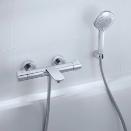 Duravit zestaw prysznicowy ścienny chrom UV0712002010