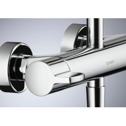 Duravit B.1 zestaw prysznicowy ścienny termostatyczny z deszczownicą chrom B14280008010