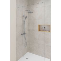 Duravit Shower Systems zestaw prysznicowy ścienny termostatyczny chrom TH4280008010