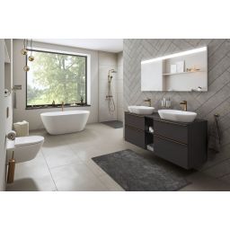Duravit Shower Systems zestaw prysznicowy ścienny termostatyczny brąz szczotkowany TH4282008004