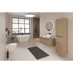 Duravit Shower Systems zestaw prysznicowy ścienny termostatyczny czarny mat TH4282008046