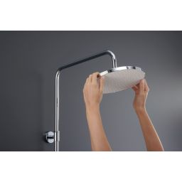 Duravit Shower Systems zestaw prysznicowy ścienny termostatyczny chrom biały połysk TH4380008005