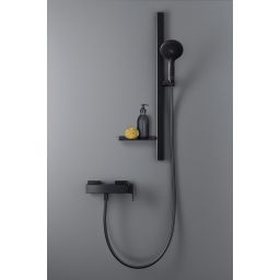 Duravit drążek prysznicowy 81 cm z półką czarny mat UV0600015046
