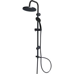 Duschy Flipper zestaw prysznicowy ścienny z deszczownicą czarny 434-20