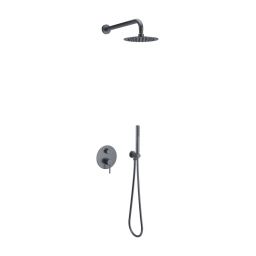 Excellent Pi zestaw prysznicowy podtynkowy z deszczownicą grafitowy AREX.SET.1245AB