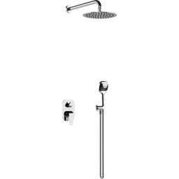 Excellent Clever 2.0 zestaw prysznicowy podtynkowy z deszczownicą chrom AREX.SET.4145CR